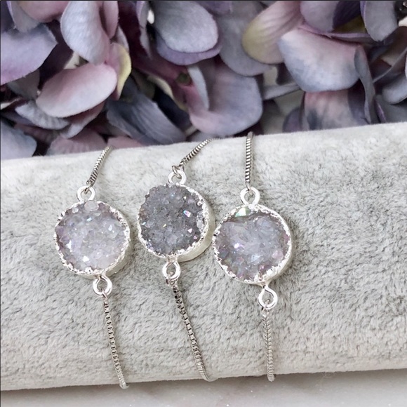 SOLD OUT Handmade Druzy Bolo Bracelet - Picture 5 of 8